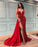 Luxurious Red Sequin Slip Prom Dress Sleeveless