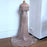 Luxurious Sequin Beaded Strapless Evening Gown, Long Mermaid Sleeveless