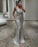 Luxurious Silver Strapless Prom Dress, Slimming Sweep Mermaid