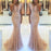 Mermaid Cap Sleeve Prom Dress with Appliques