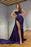 Mermaid Long Pleated Prom Dress with Split