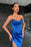 Mermaid Prom Dress in Royal Blue with Sequin Split