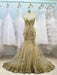Mermaid Sleeveless Sweetheart Sweep/Brush Train Sequin Tulle Dresses - Prom Dresses