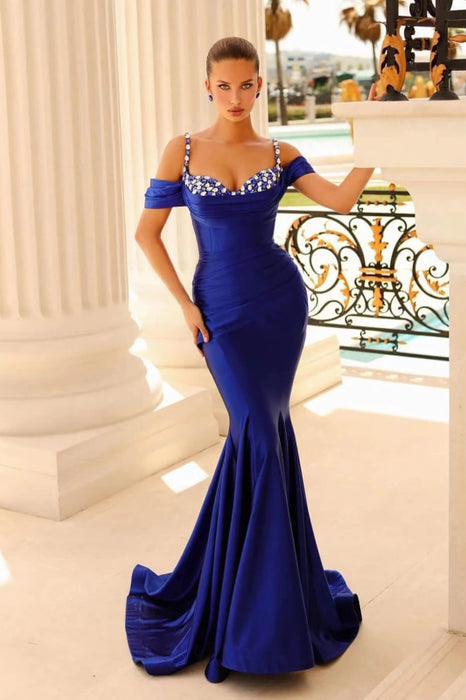 Mermaid Sweetheart Beads Prom Dress With Spaghetti-Straps