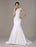 Mermaid Wedding Dresses With Elegant Detachable Lace Jacket Sweep Train(Veil not included) misshow