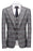 Josiah Modern Gray Peaked Lapel Three Pieces Men Suits For Busienss