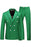 Bartholomew Modern Green Peaked Lapel Double Breasted Prom Suits