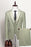 Clarence Modern Sage Green Three Pieces Notched Lapel Prom Men Suits