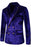 Kenneth Modern Violet Notched Lapel Double Breasted Velvet Prom Suits