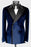 Harry New Arrival Navy Blue Peaked Lapel Double Breasted Velvet Prom Suits