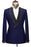 Adair Newest Navy Blue Wedding Suits With Black Shawl Lapel