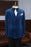 Adonis Bespoke Navy Blue Shawl Lapel Velvet Men Suits For Wedding