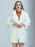 Faux Fur Coats For Women Long Sleeves Casual Oversized Turndown Collar White Winter Coat