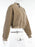 Faux Fur Coats Long Sleeves High Collar Khaki Casual Oversized Winter Coat