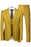 Bernard Fashion Mustard Notched Lapel Three Pieces Men Suits For Prom