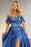 Off-Shoulder Prom Gown with Dazzling Beaded Overskirt