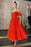 Off-the-Shoulder Red Sequins Prom Dress