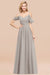 Bridelily Chic Off-the-shoulder Burgundy Bridesmaid Dress with Spaghetti Straps