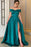 Off-the-Shoulder Split Prom Dress Long