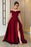 Off-the-Shoulder Split Prom Dress Long