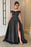 Off-the-Shoulder Split Prom Dress Long