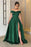 Off-the-Shoulder Split Prom Dress Long