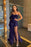 One Shoulder Beadings Mermaid Prom Dress Side Slit