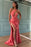 One-Shoulder Mermaid Evening Dress with Slit