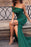 One Shoulder Mermaid Prom Dress with Dramatic Split