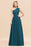 Bridelily Stylish One-shoulder Sleeveless Long Junior Bridesmaid Dresses Affordable