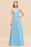 Bridelily Stylish One-shoulder Sleeveless Long Junior Bridesmaid Dresses Affordable