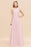 Bridelily Stylish One-shoulder Sleeveless Long Junior Bridesmaid Dresses Affordable