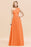 Bridelily Stylish One-shoulder Sleeveless Long Junior Bridesmaid Dresses Affordable