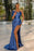 One-Shoulder Prom Gown with High Side Split