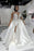 One Shoulder Satin Aline Wedding Dresses Front Slit Wedding Dresses with Train - wedding dresses