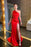 One-Shoulder Sleeveless Mermaid Prom Gown with Daring Split