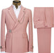 Archibald Fashion Pink Notched Lapel Men Suits For Prom