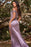 Pink Off-The-Shoulder Mermaid Prom Dress with Applique Split Beadings