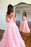 Pink Sleeveless Spaghetti Strap Tulle Mermaid Prom Dress