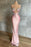 Pink Spaghetti Strap Beautiful Prom Dress with Beadings