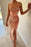 Pink Velvet Prom Dress with Beadings, Slit, Sleeveless Design