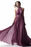 Purple Halter Sleeveless Long Chiffon Prom Dress with Pleats