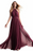 Purple Halter Sleeveless Long Chiffon Prom Dress with Pleats