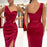 Ravishing Burgundy One-Shoulder Prom Mini Dress