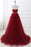 Ravishing Ruby Sweetheart Gown for an Elegant Evening