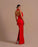 Red Halter Open Back Long Sleeveless Mermaid Prom Dress