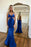 Red Mermaid Prom Dress with Delicate Spaghetti Straps with Beaded Detailing - Prom Dresses