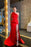 Red One-Shoulder Sleeveless Mermaid Prom Dress with Split