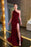 Red One-Shoulder Sleeveless Mermaid Prom Dress with Split