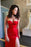 Red Spaghetti-Straps Mermaid Prom Dress